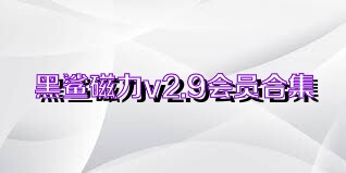 黑鲨磁力v2.9会员合集