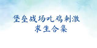 堡垒战场吃鸡刺激求生合集