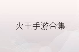 火王手游合集