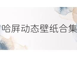 哈屏动态壁纸合集