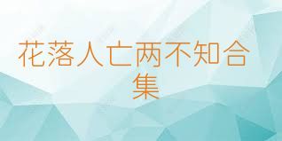 花落人亡两不知合集