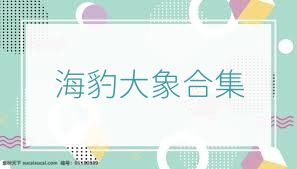 海豹大象合集
